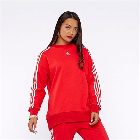 red adidas jacket womens|red adidas sweater.